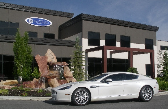 Armored Bulletproof Aston Martin Rapide with Armormax at Headquarters