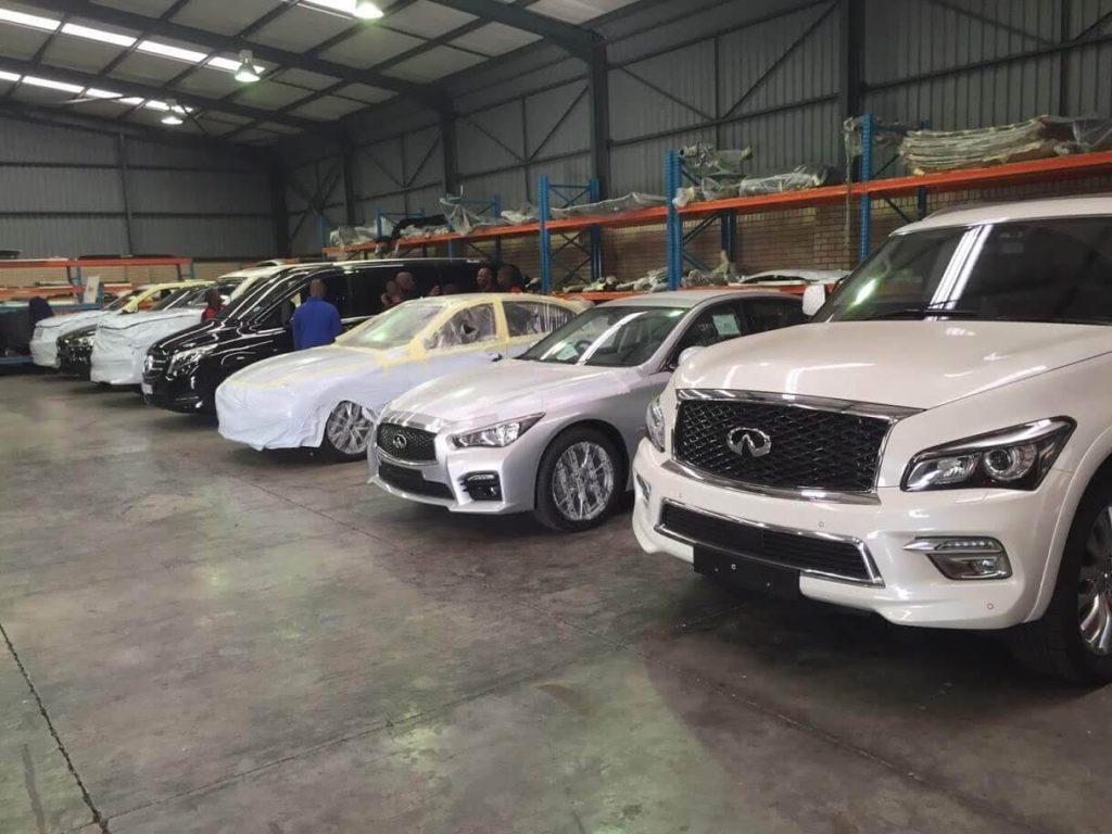 Bulletproof Armoured Infiniti SUV Armormax Cars in Production