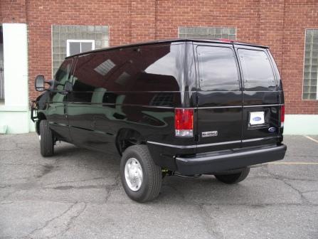 side view of a Bulletproof Ford CIT Van