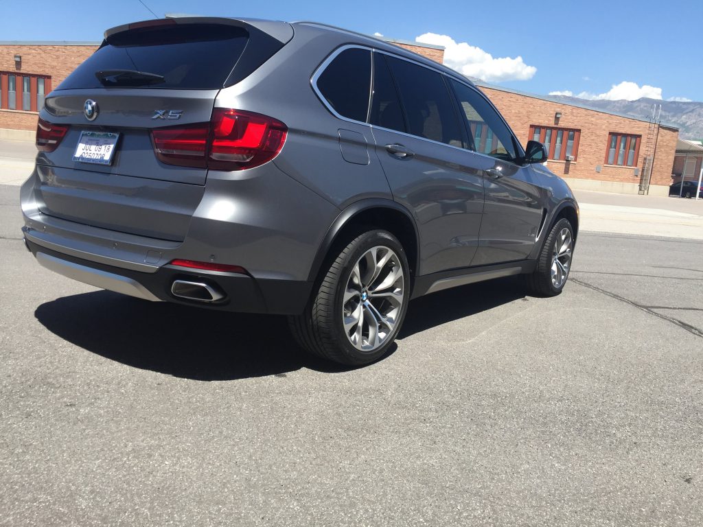 Bulletproof BMW X5 by Armormax International Armoring Corporation Back-Side View