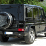 front view of an armored Mercedes-Benz AMG G55