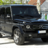 front view of an armored Mercedes-Benz AMG G55