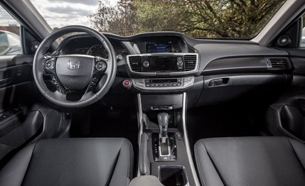 interior view of an armored honda accord