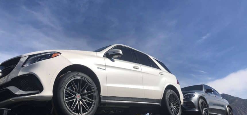 Shipping Bulletproof Mercedes Benz GLE 63 SUV AMG Transport