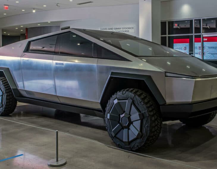 Tesla Cybertruck at Petersen Photo Gallery To Be Bulletproof