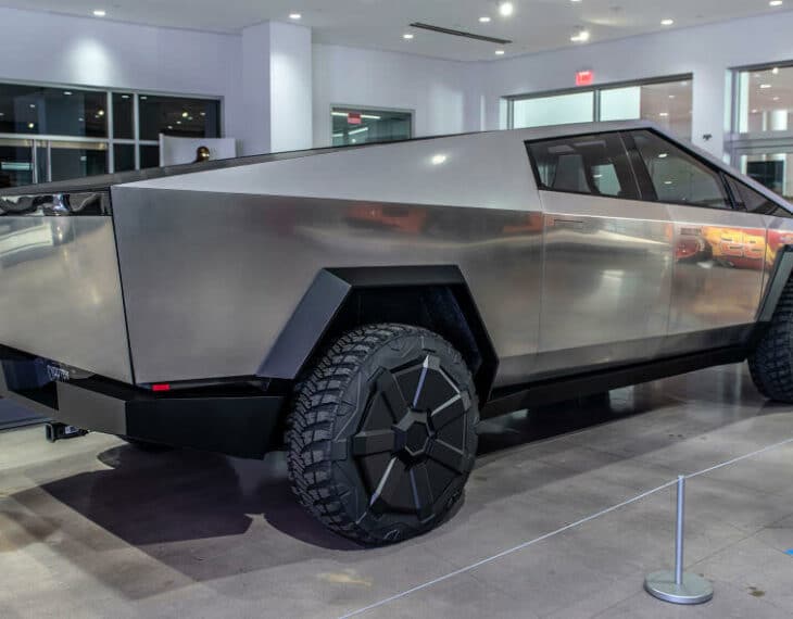 Tesla Cybertruck at Petersen Photo Gallery To Be Bulletproof