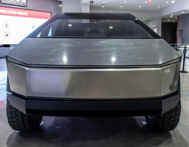 Tesla Cybertruck at Petersen Photo Gallery To Be Bulletproof