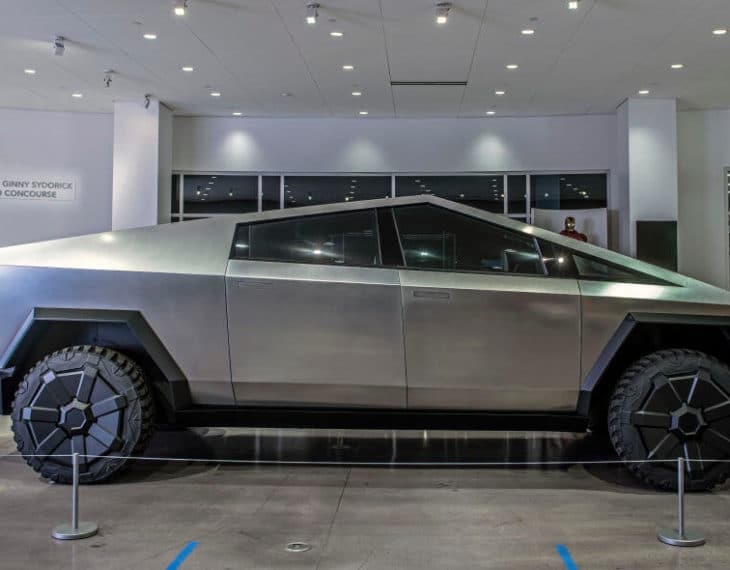 Tesla Cybertruck at Petersen Photo Gallery To Be Bulletproof