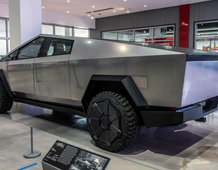 Tesla Cybertruck at Petersen Photo Gallery To Be Bulletproof