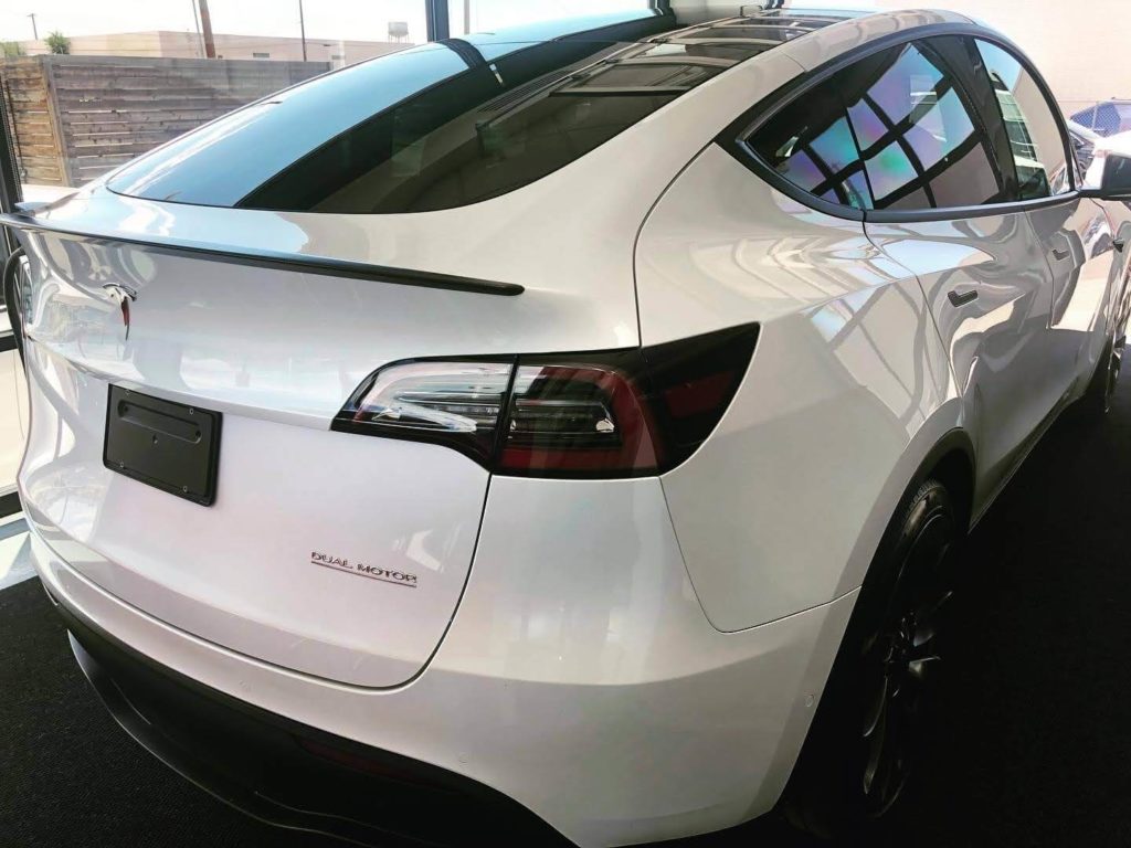 Armored 2020-Tesla-Model-Y-Dual-Motor-Armormax-Bulletproof-Back-View