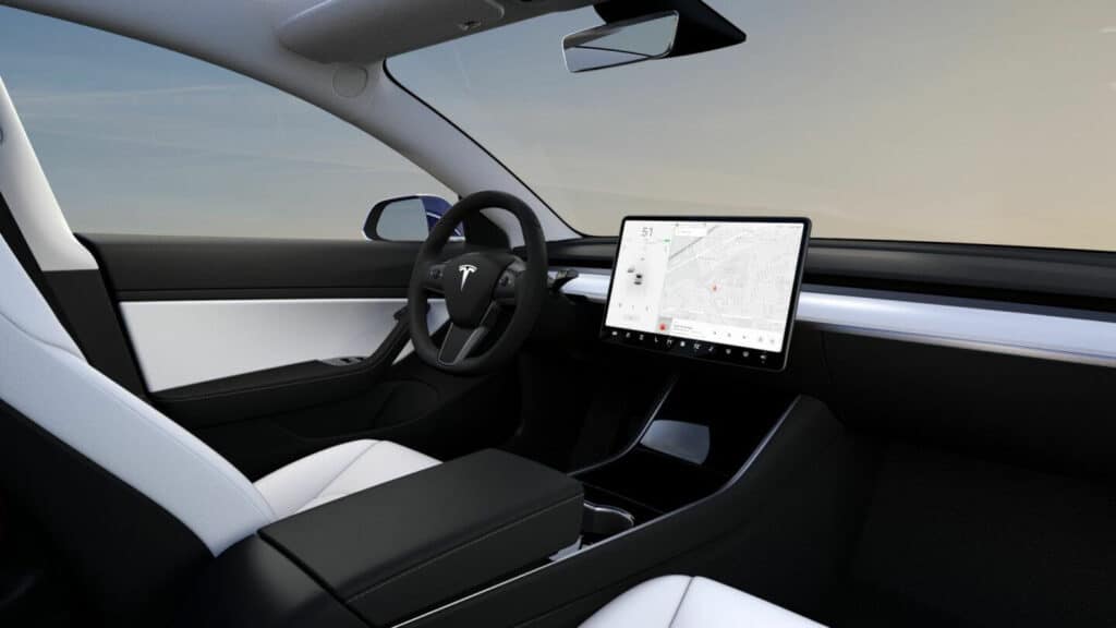 Armored 2020-Tesla-Model-Y-Dual-Motor-Armormax-Bulletproof-SUV-Dashboard Screen