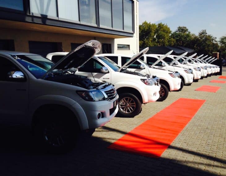 Fleet of Bulletproof Cars