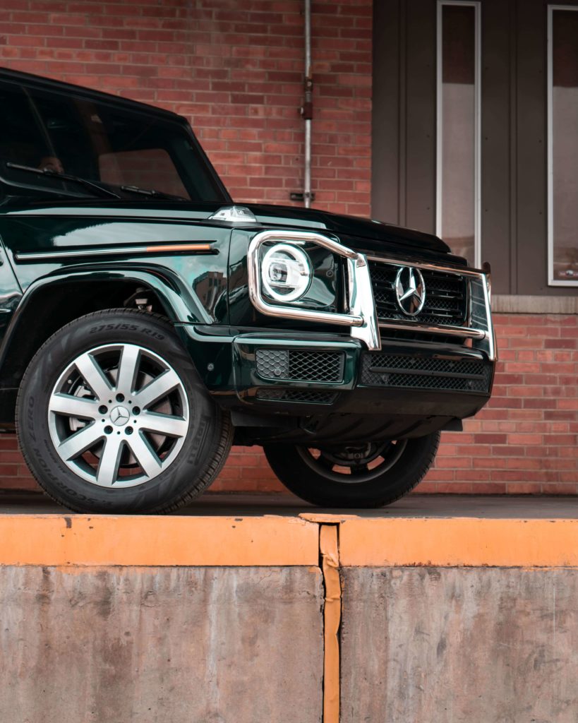 Green Mercedes G Wagon