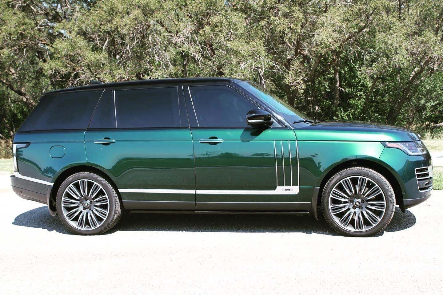 Armormax Bulletproof Green Range Rover Side.jpg