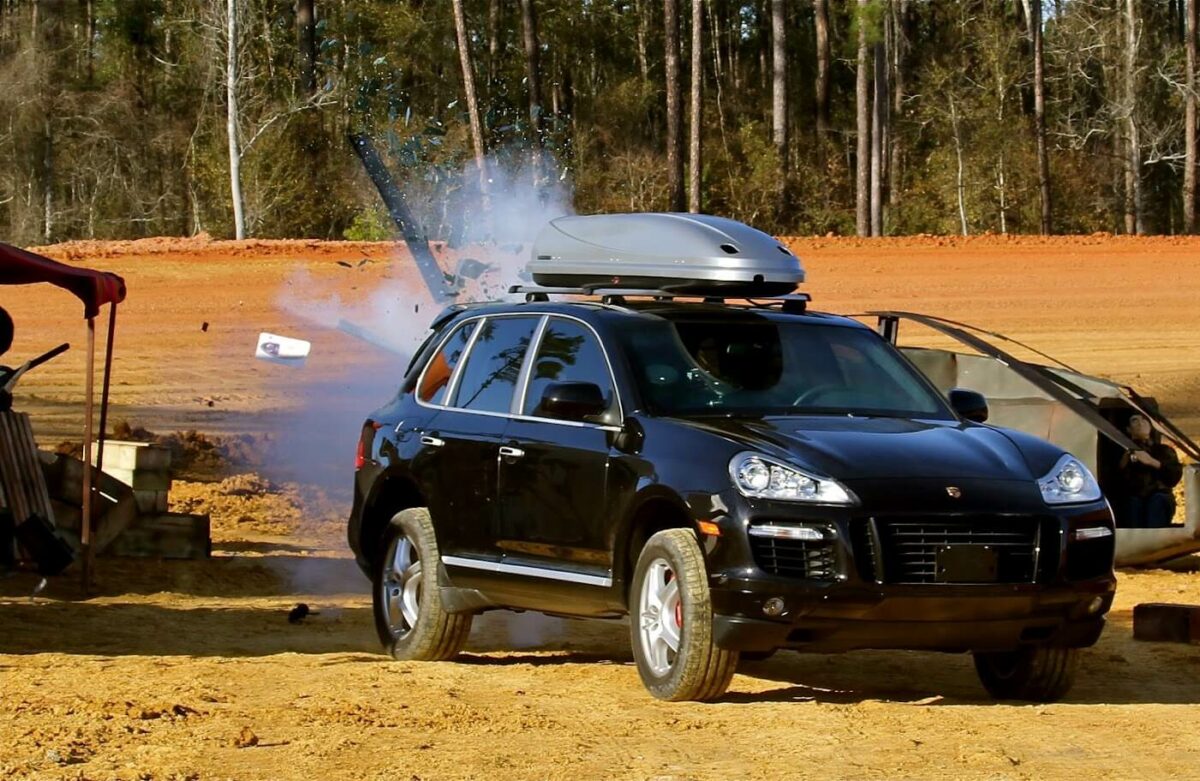 Testing Demo Armored Porsche Cayenne Armormax