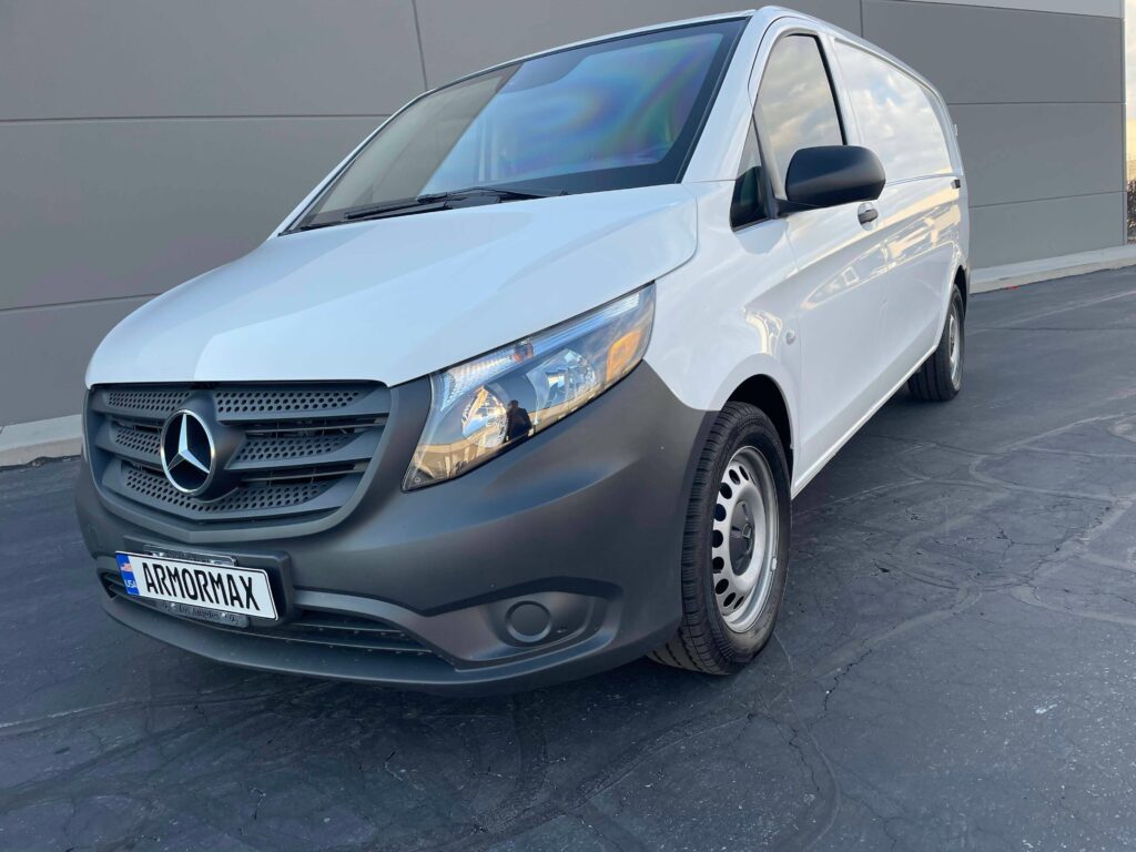 Exterior Bulletproof Mercedes Metris Armormax Van
