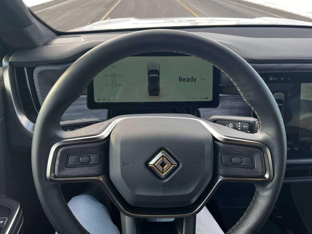 Bulletproof Rivian R1T Electric Truck from Armormax Steering Wheel