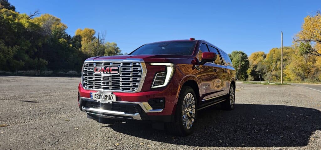 Armormax Bulletproof GMC Denali Utah Armoring Armored SUV Front View 2025
