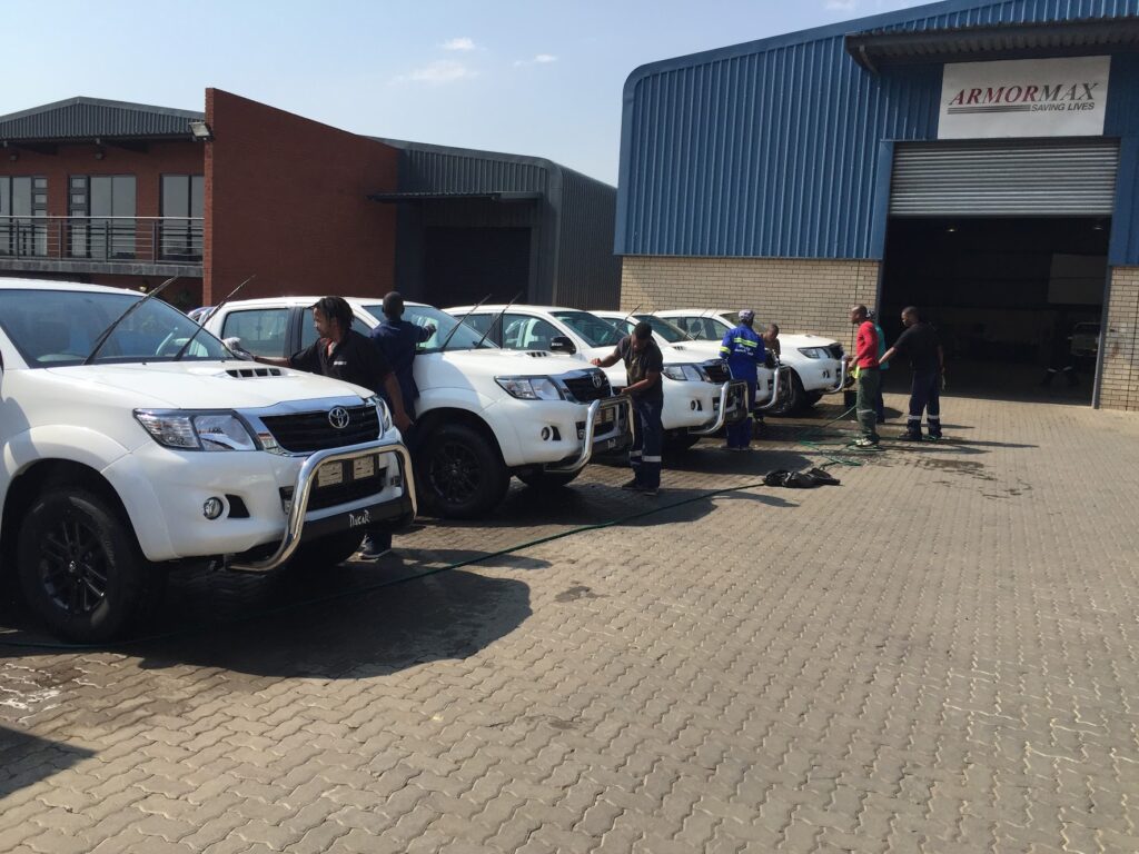 Armored Hilux Armormax ZA South Africa Clearning Process