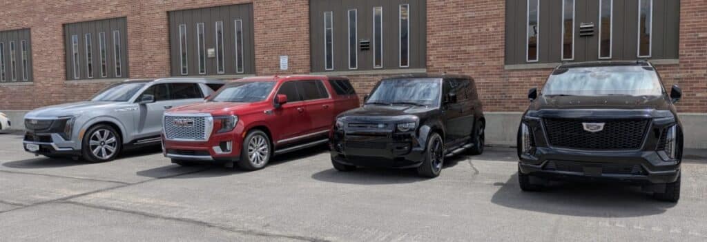 Armormax Fleet of Bulletproof Cars